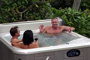 Mike Wilson in Hot Tub